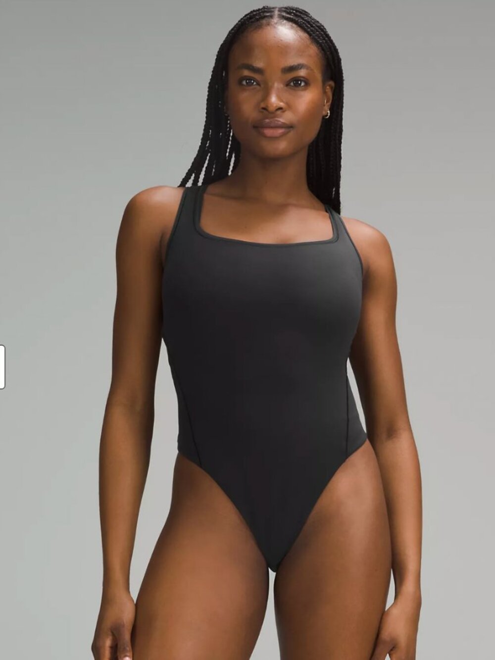 lululemon Wundermost Ultra-Soft Nulu Square-Neck Sleeveless Bodysuit - Black S